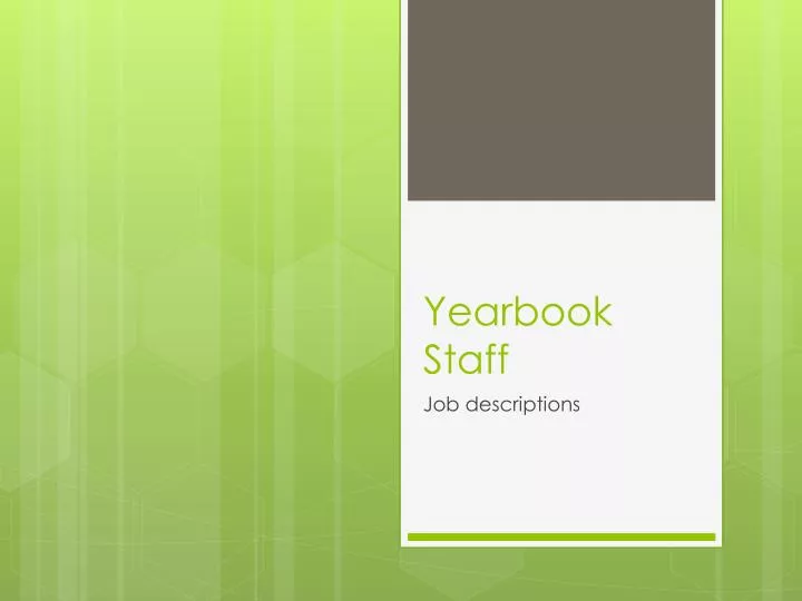 yearbook staff