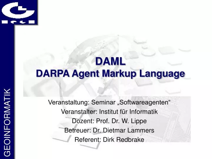 daml darpa agent markup language