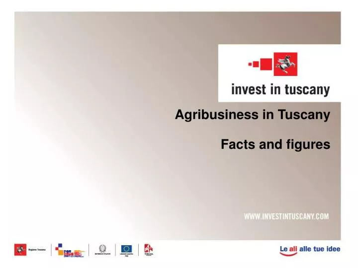 agribusiness in tuscany facts and figures