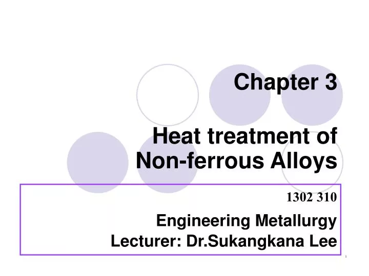 chapter 3 heat treatment of non ferrous alloys