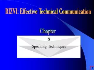 RIZVI: Effective Technical Communication