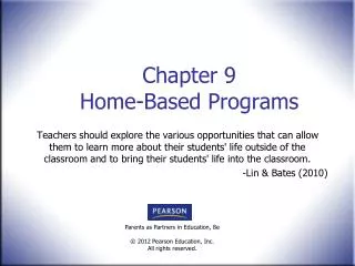 Chapter 9 Home-Based Programs