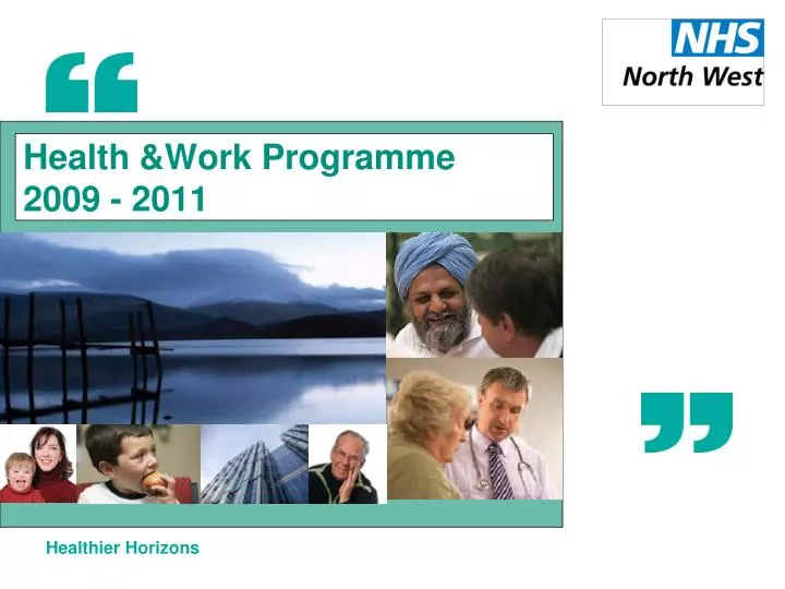 health work programme 2009 2011
