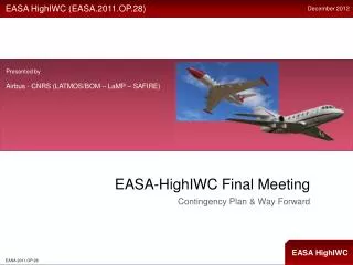 EASA- HighIWC Final Meeting