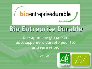Bio Entreprise Durable