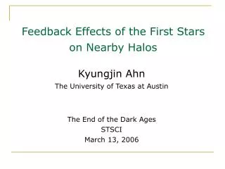Feedback Effects of the First Stars on Nearby Halos