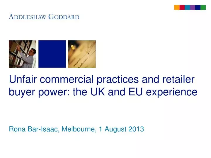 unfair commercial practices and retailer buyer power the uk and eu experience