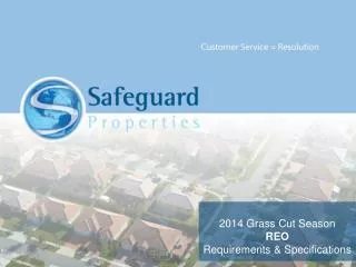 2014 Grass Cut Season REO Requirements &amp; Specifications