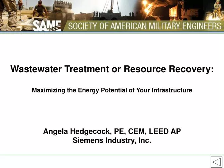 wastewater treatment or resource recovery maximizing the energy potential of your infrastructure