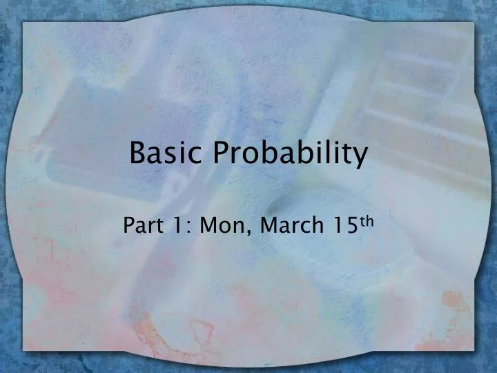 basic probability