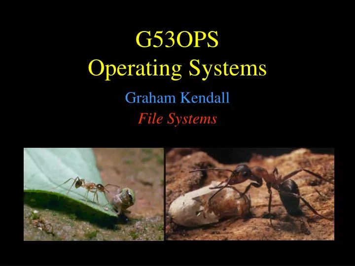 g5 3ops operating systems
