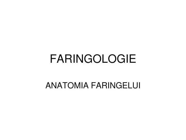 faringologie