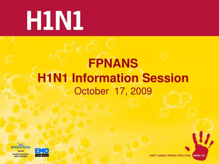 fpnans h1n1 information session october 17 2009