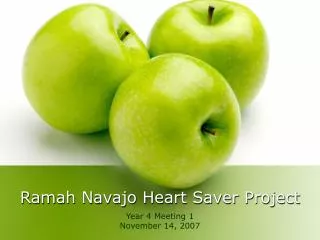 Ramah Navajo Heart Saver Project