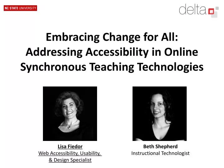 embracing change for all addressing accessibility in online synchronous teaching technologies