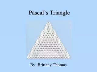 Pascal’s Triangle