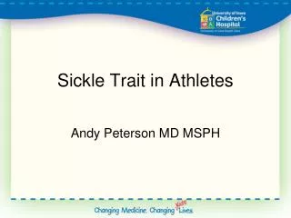 Sickle Trait in Athletes