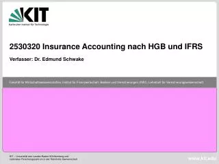 2530320 Insurance Accounting nach HGB und IFRS