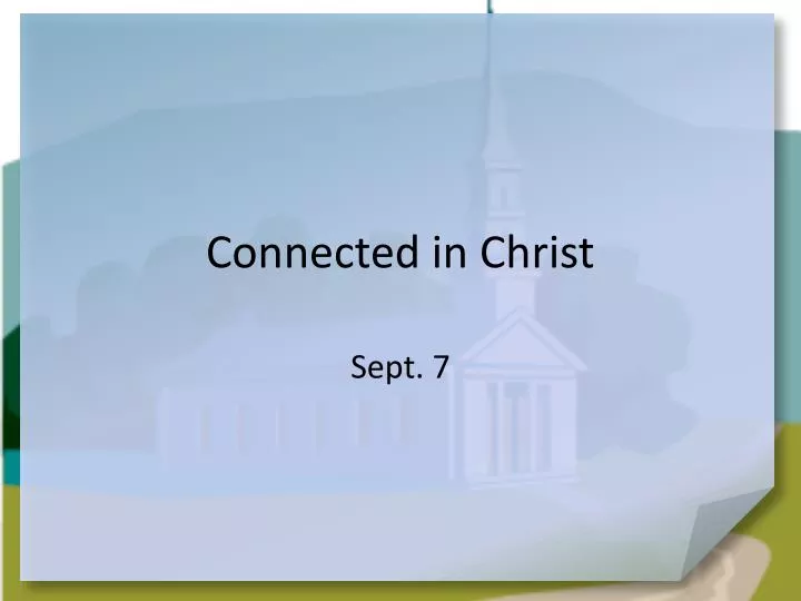 connected in christ