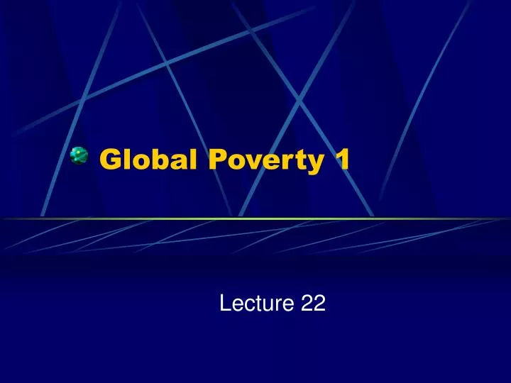 global poverty 1