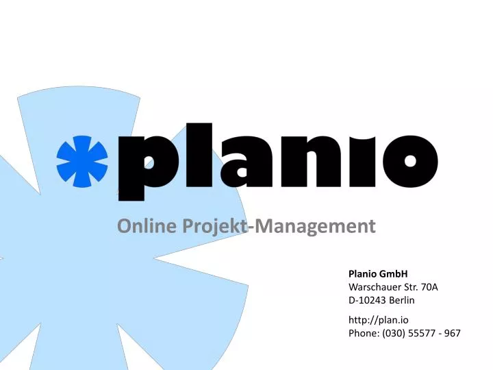 online projekt management