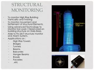 Structural Monitoring