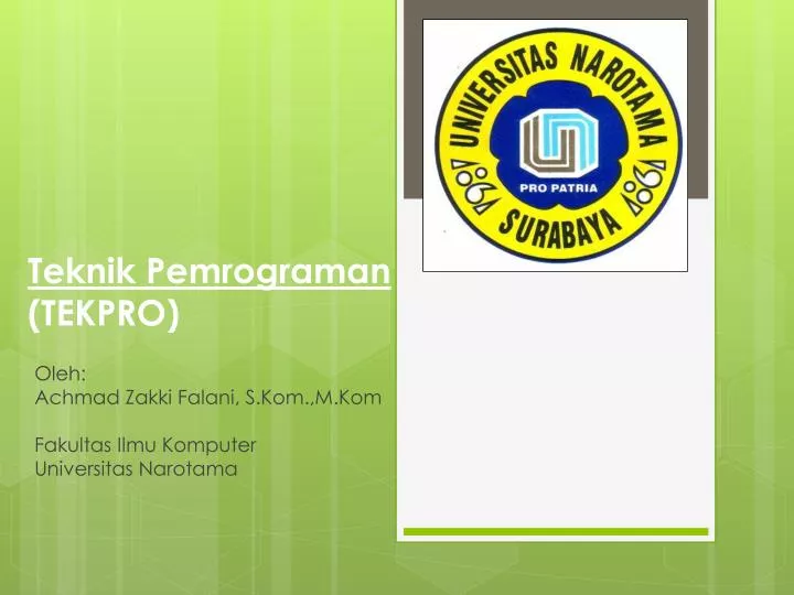 teknik pemrograman tekpro