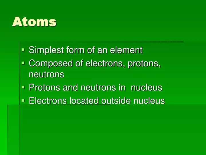 atoms