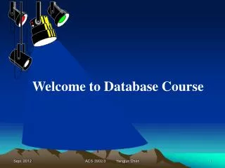Welcome to Database Course