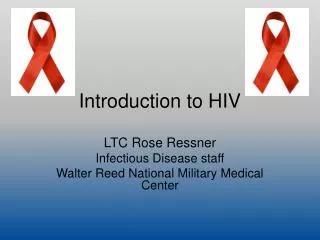 Introduction to HIV