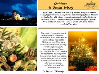 Christmas in Purcari Winery