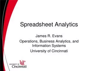 Spreadsheet Analytics