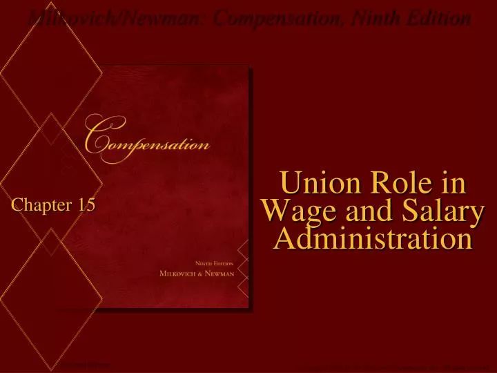 union role in wage and salary administration