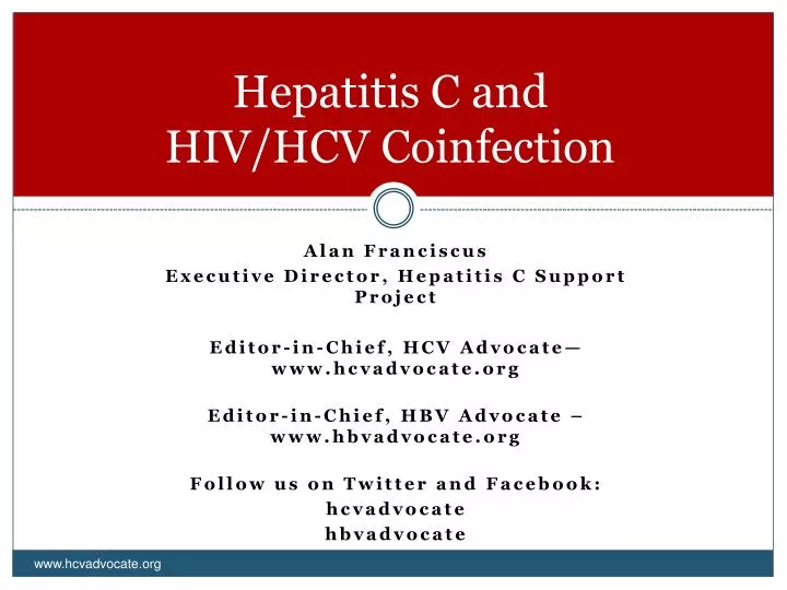 hepatitis c and hiv hcv coinfection