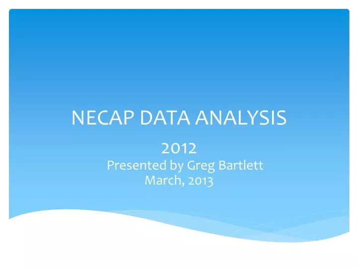 necap data analysis