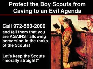 Protect the Boy Scouts from Caving to an Evil Agenda