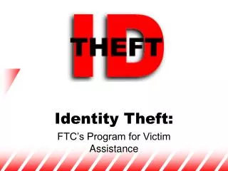 Identity Theft: FTC’s Program for Victim Assistance