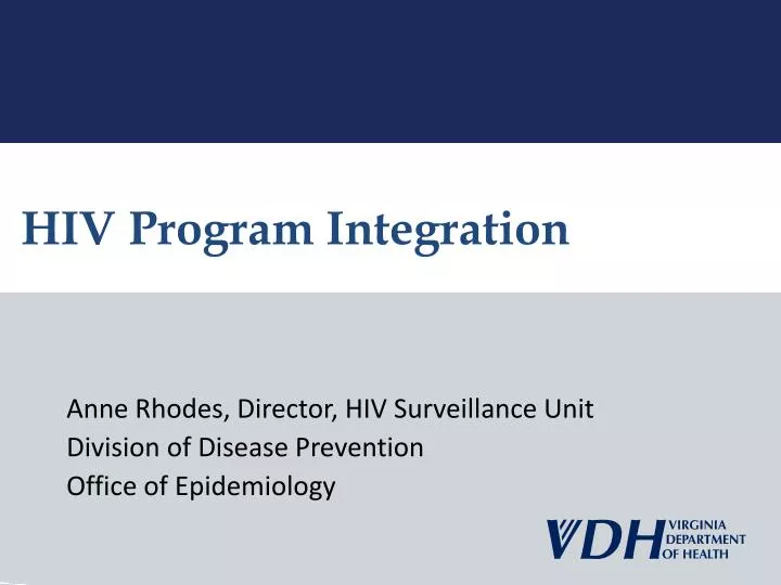 hiv program integration