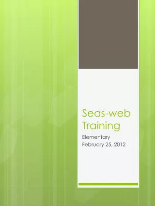 Seas-web Training