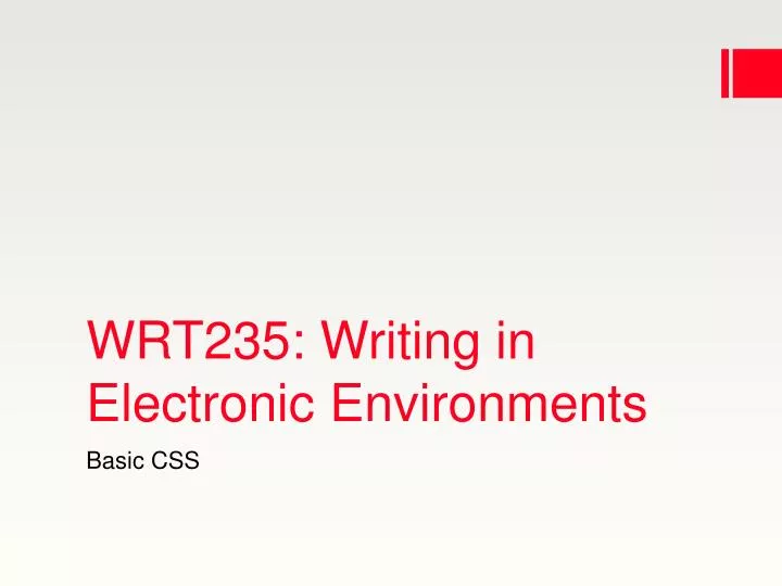 wrt235 writing in electronic environments