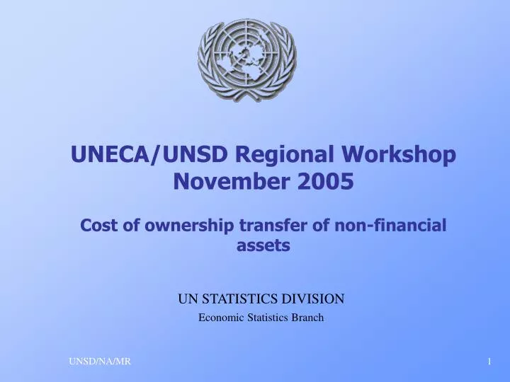 uneca unsd regional workshop november 2005 cost of ownership transfer of non financial assets