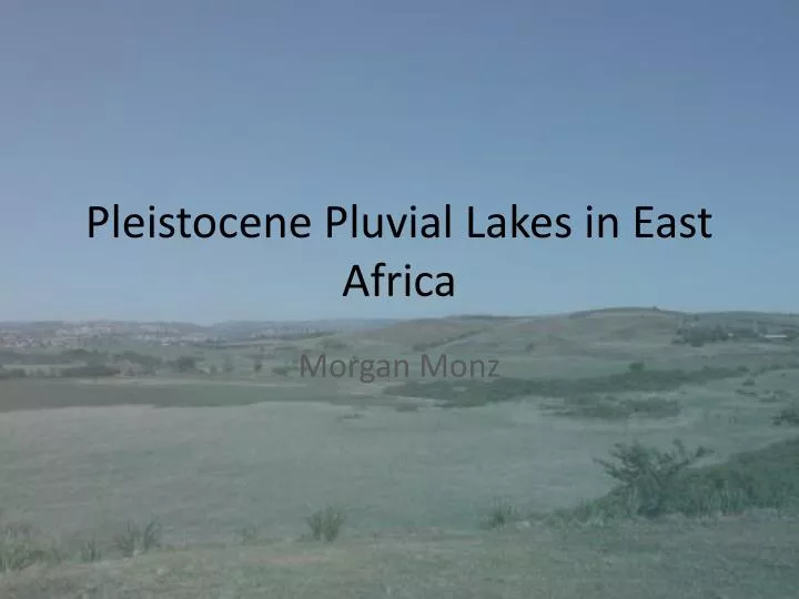 pleistocene pluvial lakes in east africa