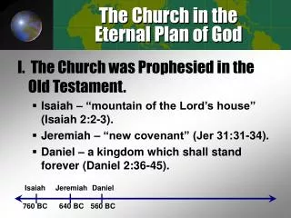 The Church in the Eternal Plan of God