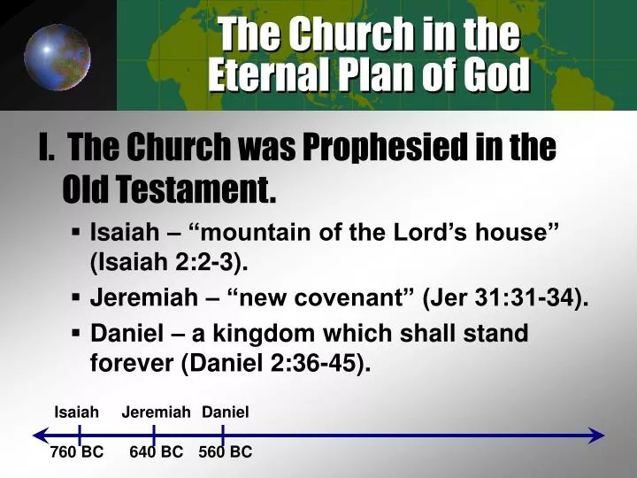 the church in the eternal plan of god