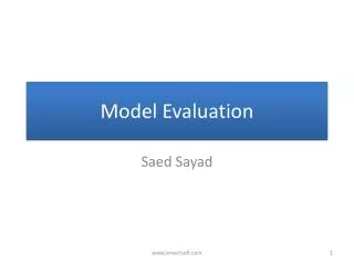 Model Evaluation