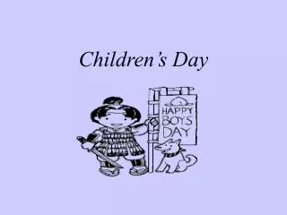 Children’s Day