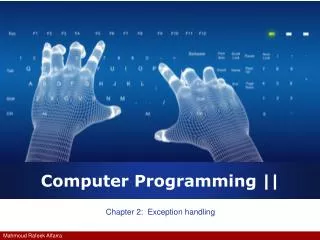 Computer Programming ||