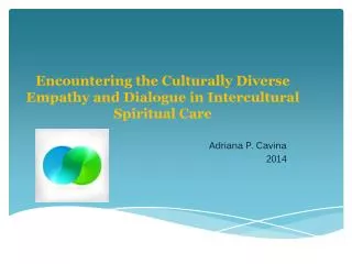 Encountering the Culturally Diverse Empathy and Dialogue in Intercultural Spiritual Care