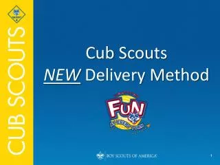 Cub Scouts NEW Delivery Method