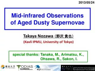 Mid-infrared Observations of Aged Dusty Supernovae